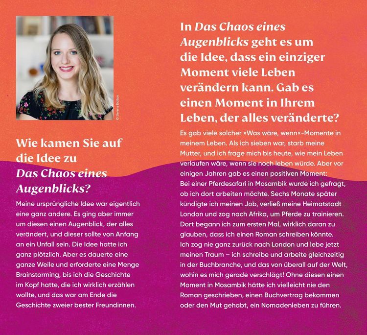 Produktbild: Das Chaos eines Augenblicks