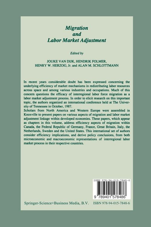 Produktbild: Migration and Labor Market Adjustment