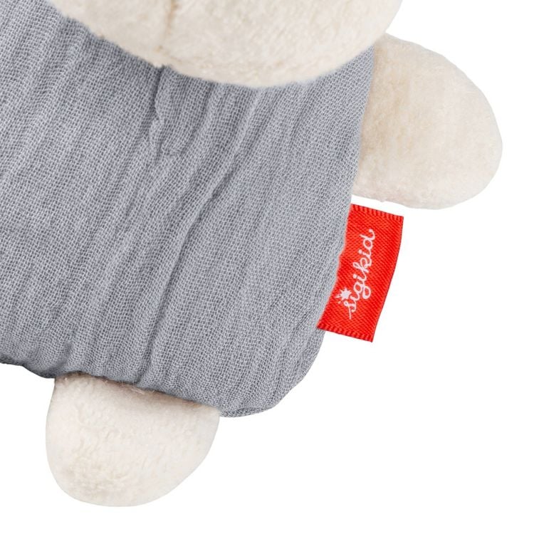 Produktbild: Sigikid 31266 - Knister-Greifling Hase mit Rassel, wei&szlig;/grau, 15 cm, Musselin/Teddystoff, sigibaby