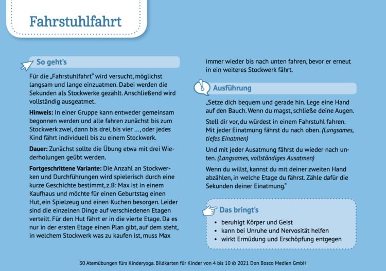 Produktbild: 30 Atem&uuml;bungen f&uuml;rs Kinderyoga