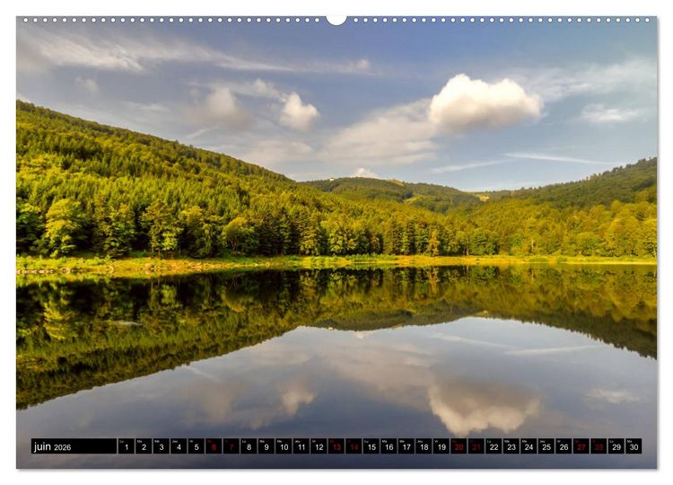 Produktbild: L'&eacute;t&eacute; dans les Vosges (Calendrier mural 2026 DIN A2 vertical) calendrier de bureau