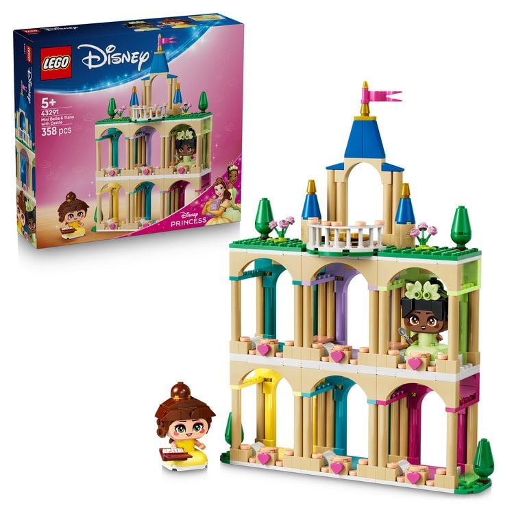 Produktbild: LEGO ǀ Disney Princess 43291 Die Mini-Prinzessinnen Belle und Tiana mit ihrem Schloss