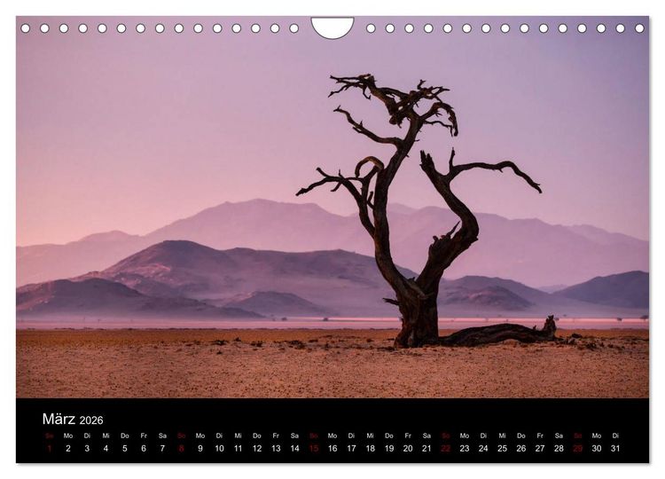 Produktbild: Das Licht Namibias (Wandkalender 2026 DIN A4 quer), CALVENDO Monatskalender