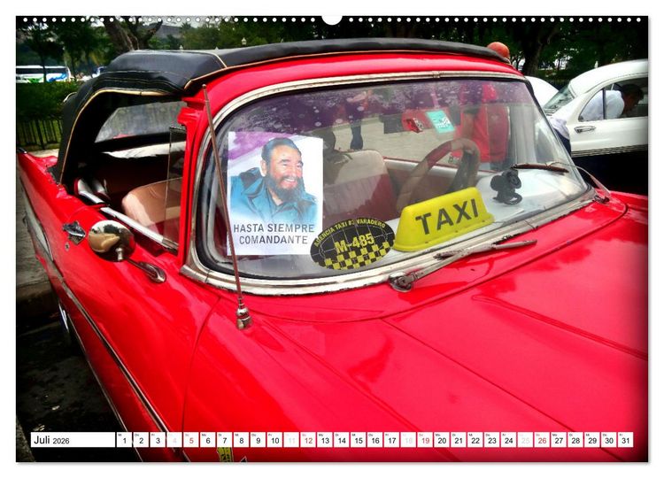 Produktbild: VIVA FIDEL 2026 (hochwertiger Premium Wandkalender 2026 DIN A2 quer), Kunstdruck in Hochglanz