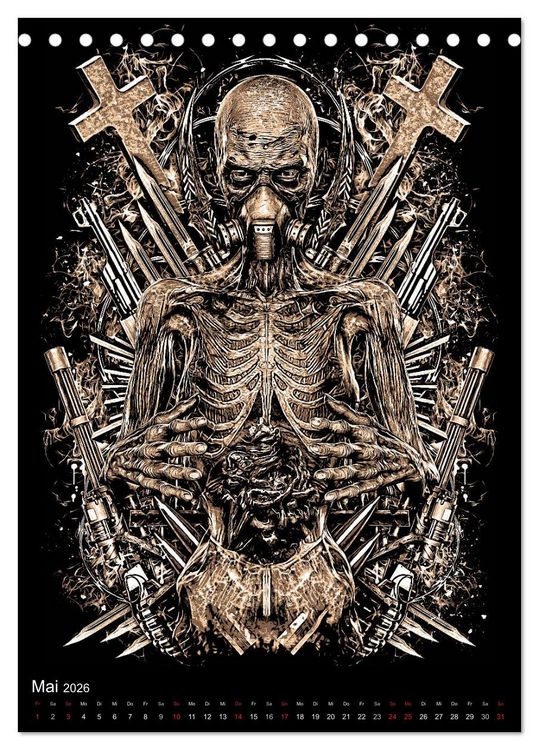 Produktbild: BLOODBOY/WAR ILLUSTRATION (Tischkalender 2026 DIN A5 hoch), CALVENDO Monatskalender