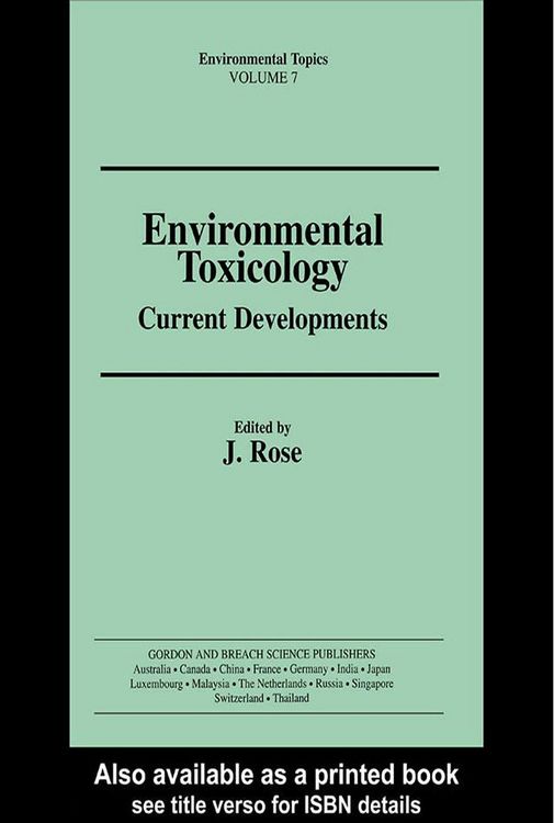 Produktbild: Environmental Toxicology