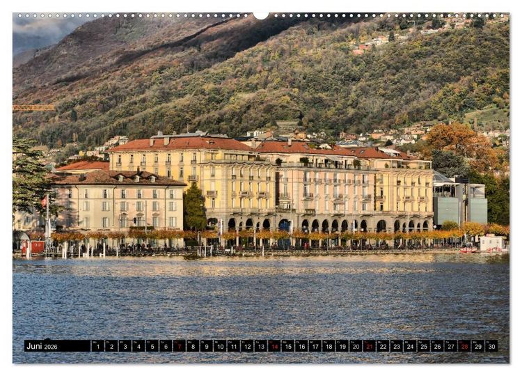 Produktbild: Lugano - Perle im Tessin (Wandkalender 2026 DIN A2 quer), CALVENDO Monatskalender