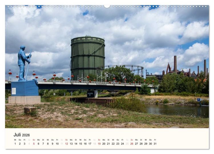 Produktbild: V&ouml;lklingen. Im Schatten des Weltkulturerbes (Wandkalender 2026 DIN A2 quer), CALVENDO Monatskalender