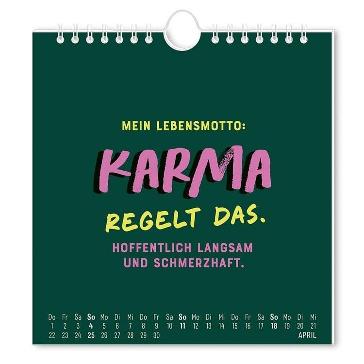 Produktbild: Postkartenkalender 2027 'Nen Schei&szlig; muss ich!