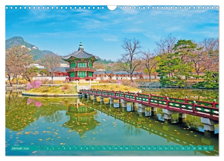 Produktbild: S&uuml;dkorea: Zwischen gelbem und japanischem Meer (Wandkalender 2026 DIN A3 quer), CALVENDO Monatskalender