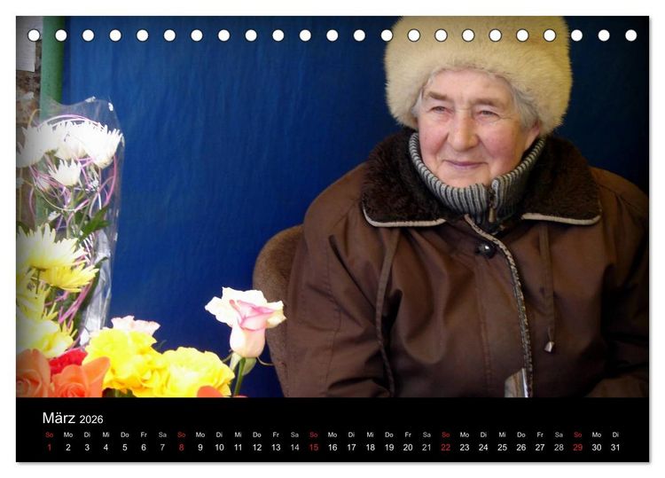 Produktbild: GESICHTER RUSSLANDS 2026 (Tischkalender 2026 DIN A5 quer), CALVENDO Monatskalender