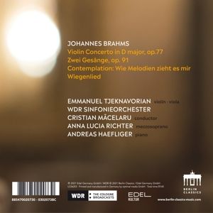 Produktbild: Brahms:Violinconcerto And Songs