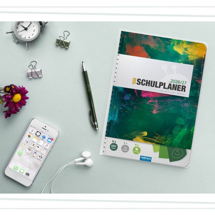 Produktbild: TR&Ouml;TSCH - Schulplaner Gr&uuml;n 26/27