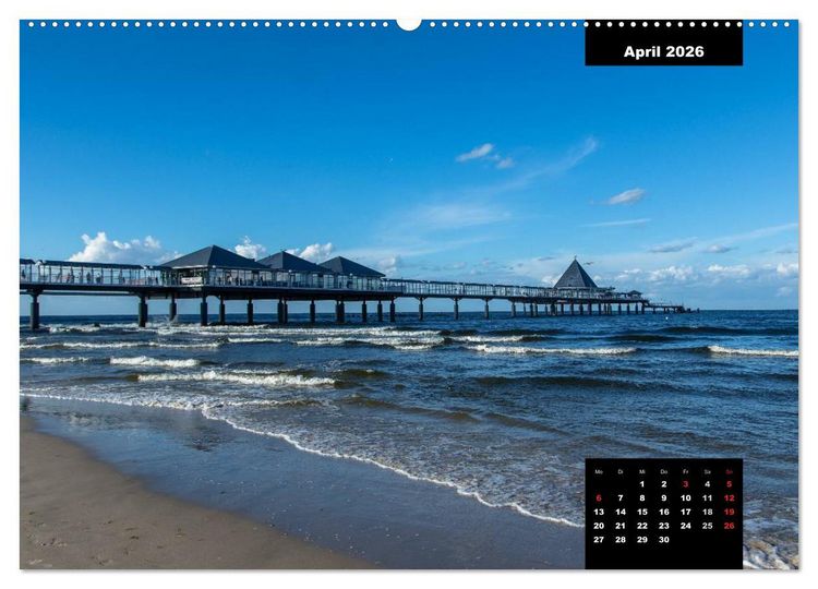 Produktbild: Maritime Seebilder - Von der Ostsee zur Nordsee (hochwertiger Premium Wandkalender 2026 DIN A2 quer), Kunstdruck in Hochglanz