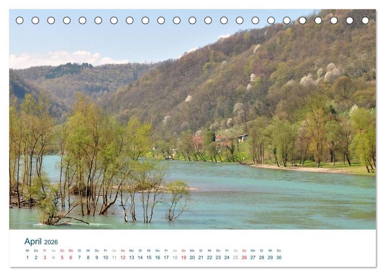 Produktbild: Quer durch Serbien (Tischkalender 2026 DIN A5 quer), CALVENDO Monatskalender