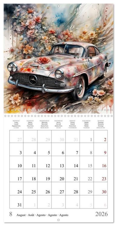 Produktbild: Beauty on wheels (Wall Calendar 2026 12 &times; 12 Inch) CALVENDO 12 Month Wall Calendar