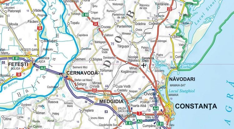 Produktbild: MoTourMaps Rum&auml;nien Auto- und Motorradkarte 1:800.000
