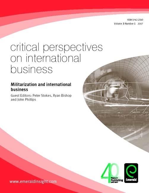 Produktbild: Militarization and International Business
