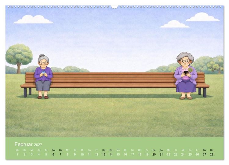 Produktbild: Ich bin noch nicht fertig - Oma Edition (Wandkalender 2027 DIN A2 quer), CALVENDO Monatskalender