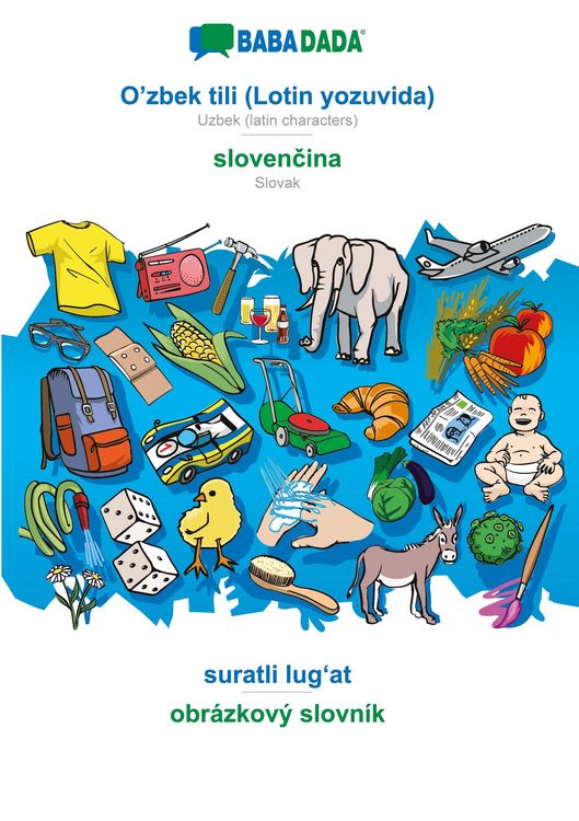 Produktbild: O'zbek tili (Lotin yozuvida) - sloven&iquest;ina, suratli lug&iquest;at, BW