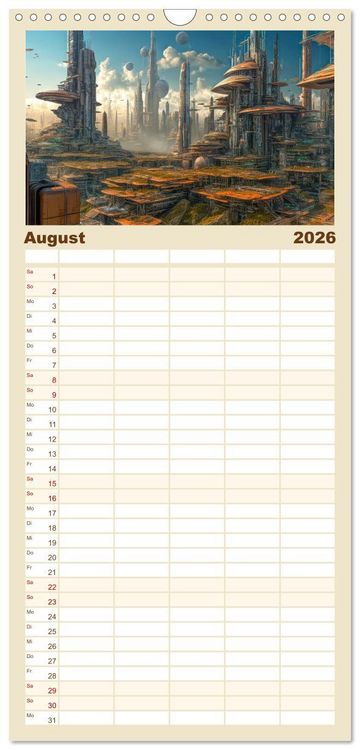 Produktbild: Familienplaner 2026 - Was heute noch wie ein M&auml;rchen klingt ... mit 5 Spalten (Wandkalender, 21 x 45 cm) CALVENDO