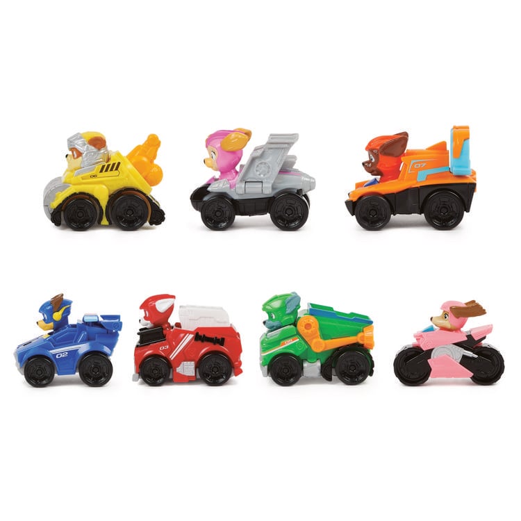 Produktbild: PAW Patrol: Der Mighty Kinofilm, 7-teiliges Pup Squad Racers-Geschenkset mit Liberty-Spielzeugauto, geeignet f&uuml;r Kinder ab 3 Jahren
