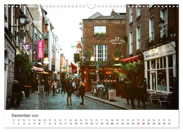 Produktbild: Dublin - Irlands beeindruckende Hauptstadt. (Wandkalender 2026 DIN A3 quer), CALVENDO Monatskalender