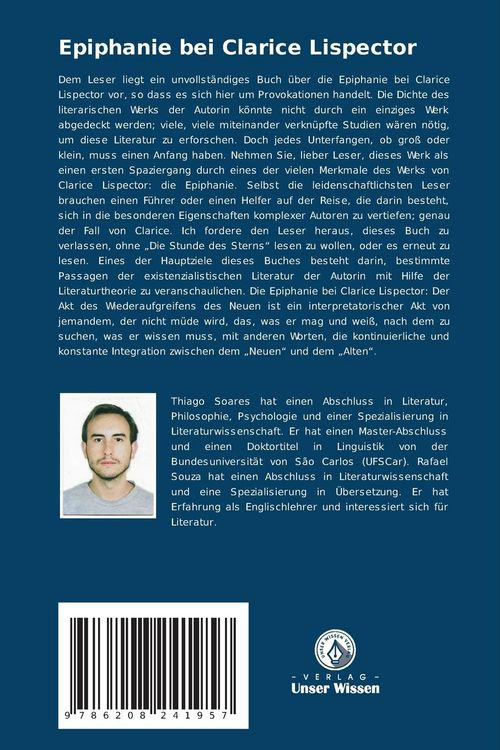 Produktbild: Epiphanie bei Clarice Lispector
