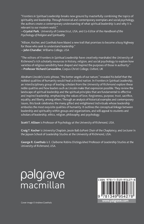 Produktbild: Frontiers in Spiritual Leadership