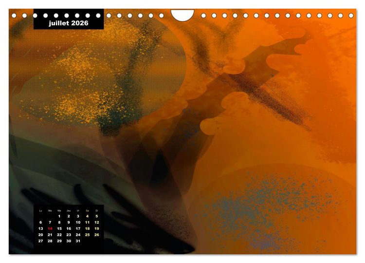Produktbild: Cascade de couleurs (Calendrier mural 2026 DIN A4 vertical), CALVENDO calendrier mensuel