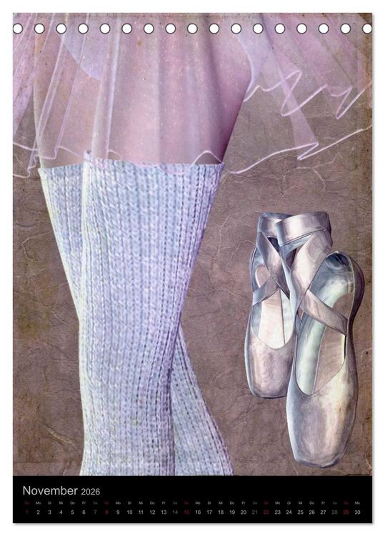 Produktbild: Ballerina Collection (Tischkalender 2026 DIN A5 hoch), CALVENDO Monatskalender