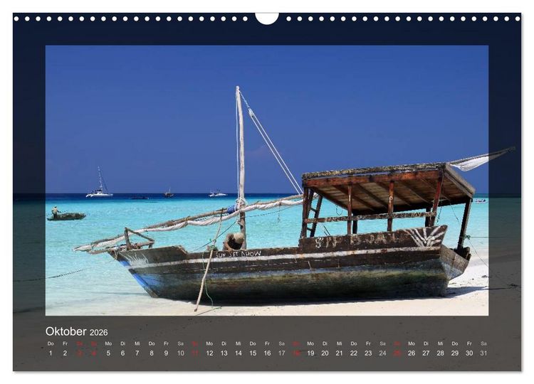 Produktbild: Sansibar (Wandkalender 2026 DIN A3 quer), CALVENDO Monatskalender