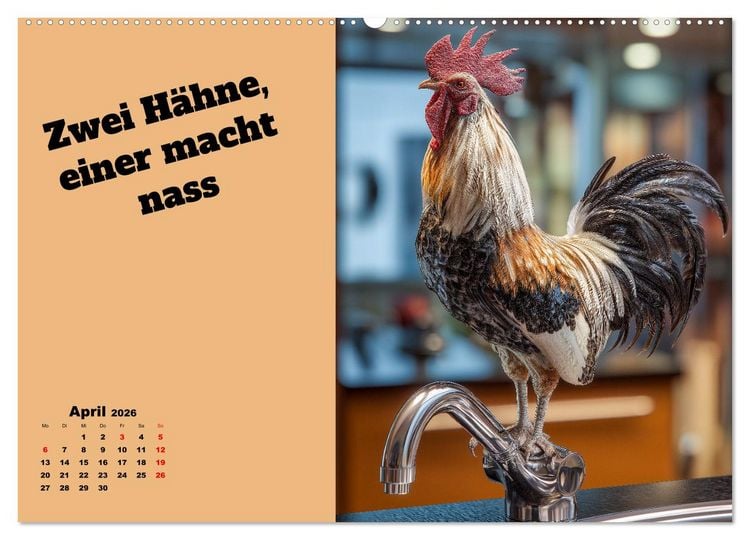 Produktbild: Pferdeschwanz - Das lustige, zweideutige Geschenk als Kalender (Wandkalender 2026 DIN A2 quer), CALVENDO Monatskalender
