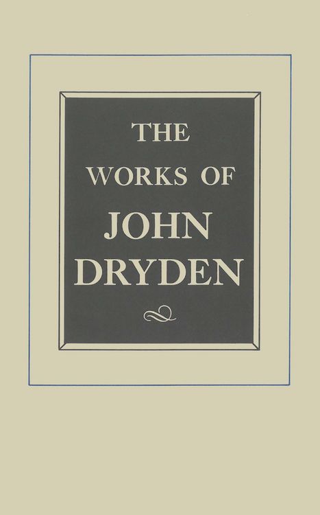 Produktbild: The Works of John Dryden, Volume VIII