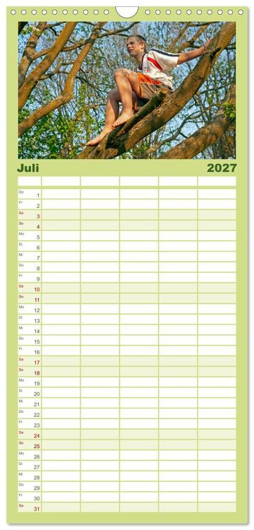 Produktbild: Familienplaner 2027 - Wir lieben die Natur! mit 5 Spalten (Wandkalender, 21 x 45 cm) CALVENDO
