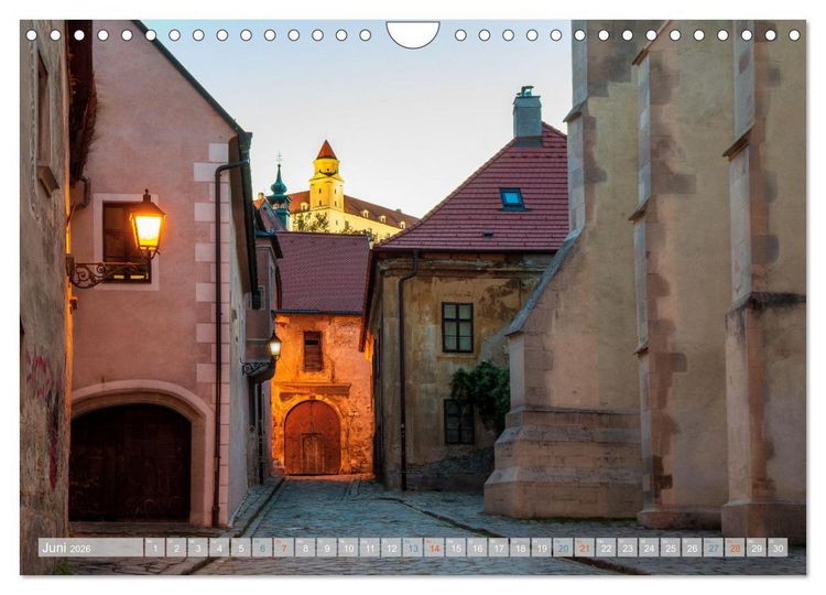 Produktbild: Zauberhaftes Bratislava - Entz&uuml;ckende Hauptstadt der Slowakai an der Donau (Wandkalender 2026 DIN A4 quer), CALVENDO Monatskalender