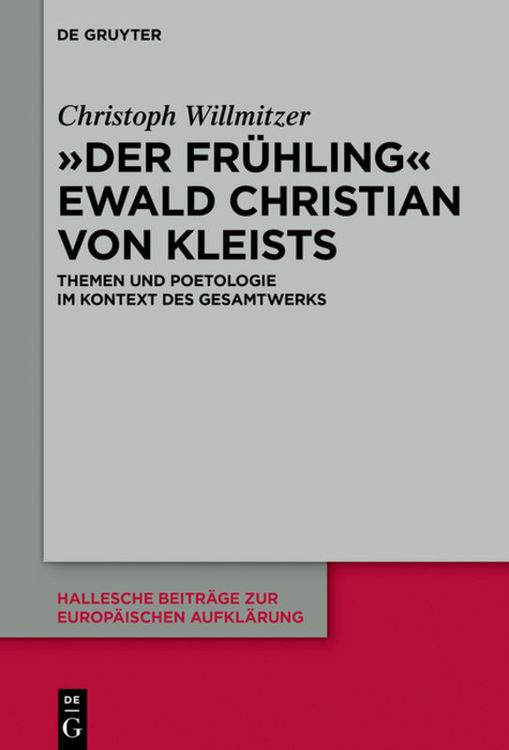 Bild vom Artikel "Der Frühling" Ewald Christian von Kleists vom Autor Christoph Willmitzer