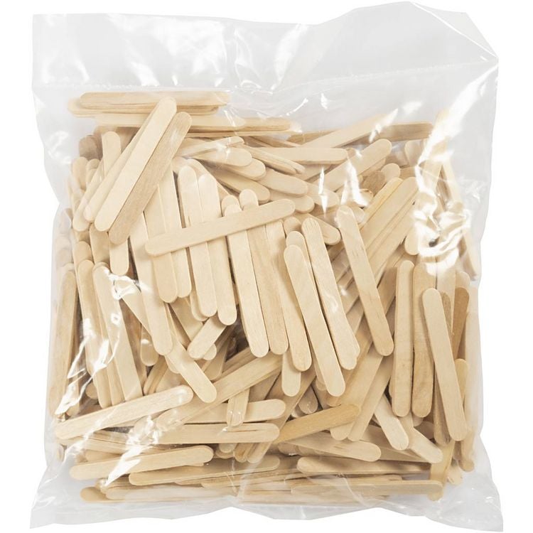 Produktbild: Creativ Company Eisstiele, L 5,5 cm, B 6 mm, Natur, 400 Stk