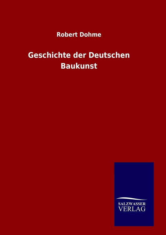 Produktbild: Geschichte der Deutschen Baukunst