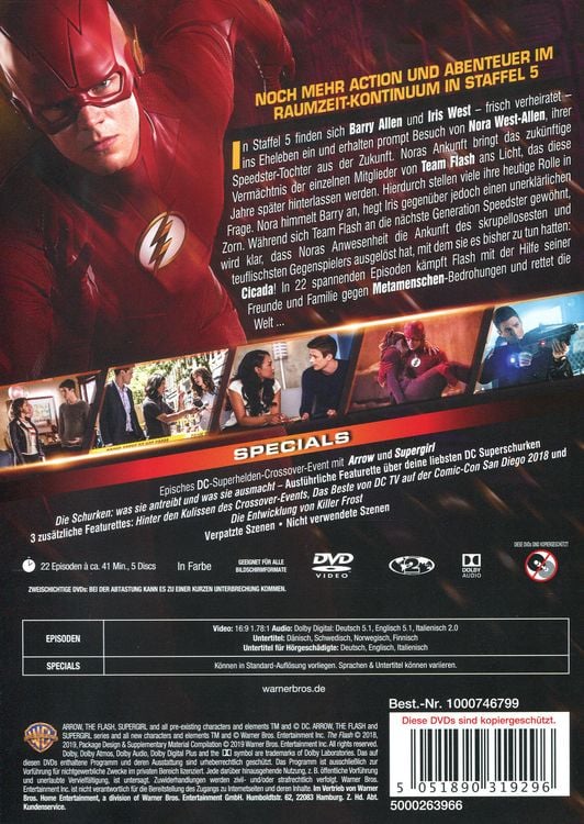 The Flash - Die komplette 5. Staffel [5 DVDs]