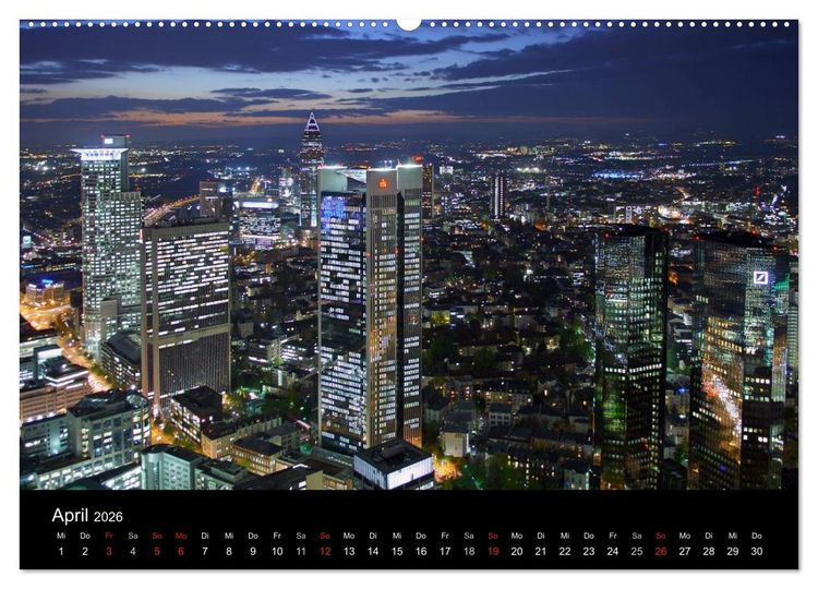 Produktbild: Frankfurt am Main (hochwertiger Premium Wandkalender 2026 DIN A2 quer), Kunstdruck in Hochglanz