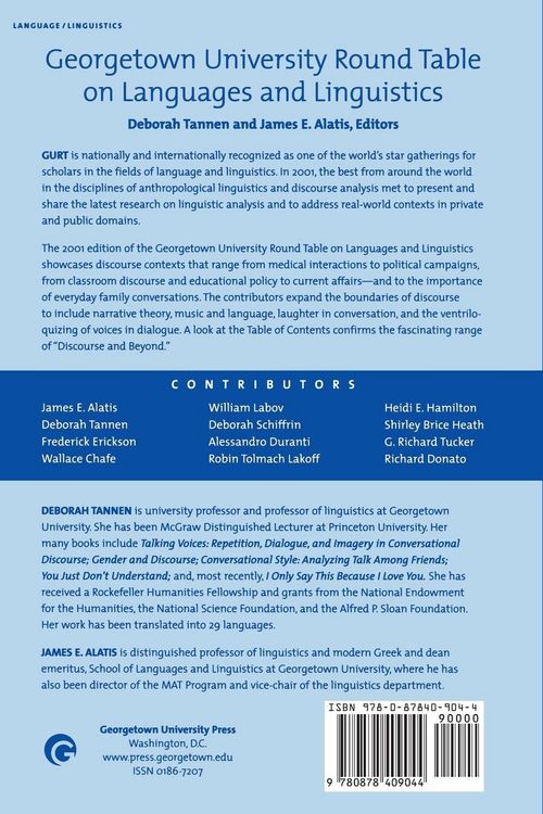 Produktbild: Georgetown University Round Table on Languages and Linguistics (GURT) 2001
