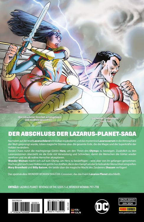 Produktbild: Wonder Woman/Shazam!: Die Rache der G&ouml;tter