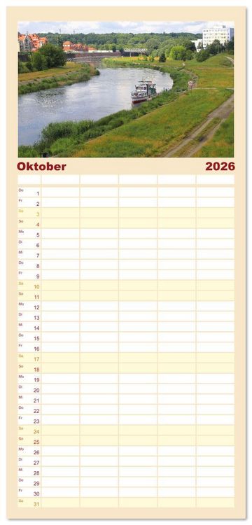 Produktbild: Familienplaner 2026 - Posen - Traumhaftes Reiseziel in Polen mit 5 Spalten (Wandkalender, 21 x 45 cm) CALVENDO