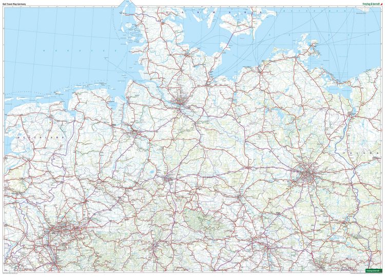 Produktbild: freytag & berndt Rail Travel Map Deutschland 1:500.000