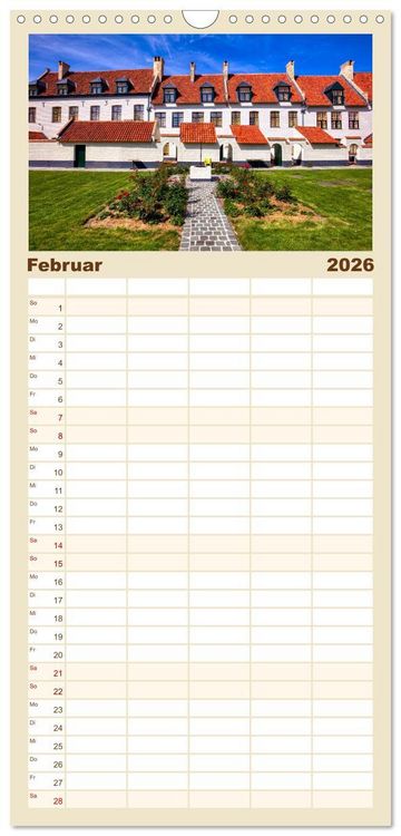 Produktbild: Familienplaner 2026 - Belgien - Grafschaft Flandern mit 5 Spalten (Wandkalender, 21 x 45 cm) CALVENDO