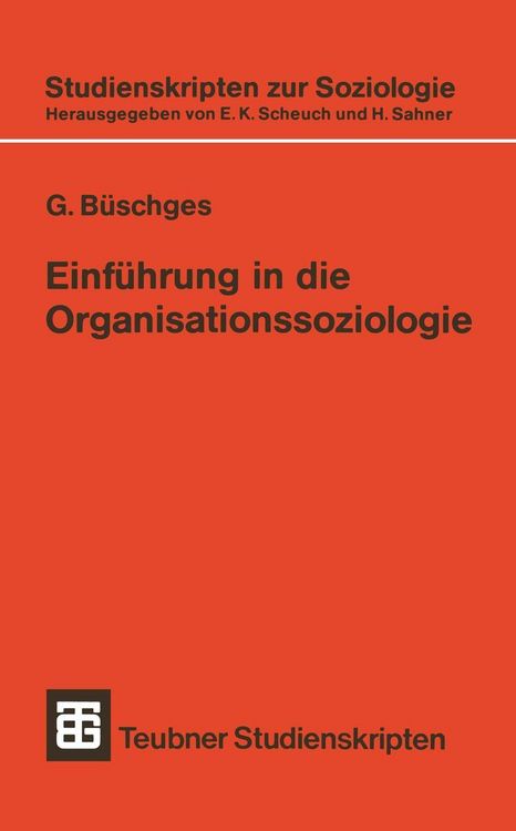 Produktbild: Einf&uuml;hrung in die Organisationssoziologie
