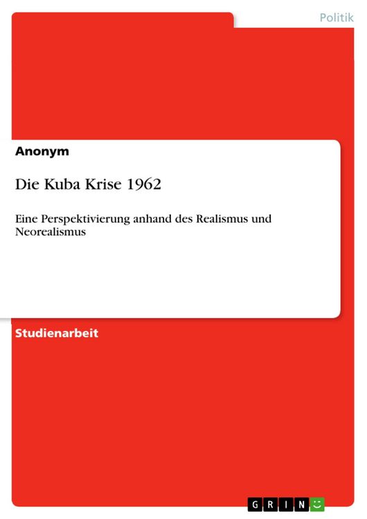 Produktbild: Die Kuba Krise 1962