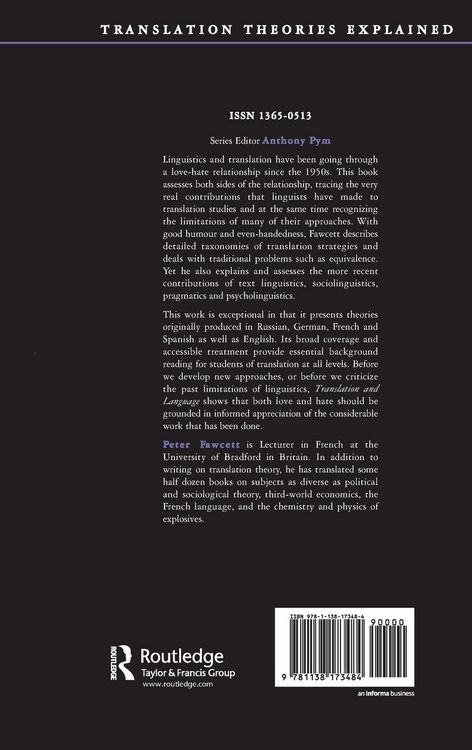 Produktbild: Translation and Language