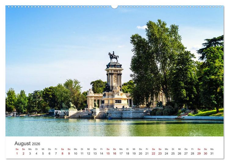 Produktbild: Madrid - Spaniens bezaubernde Hauptstadt. (hochwertiger Premium Wandkalender 2026 DIN A2 quer), Kunstdruck in Hochglanz